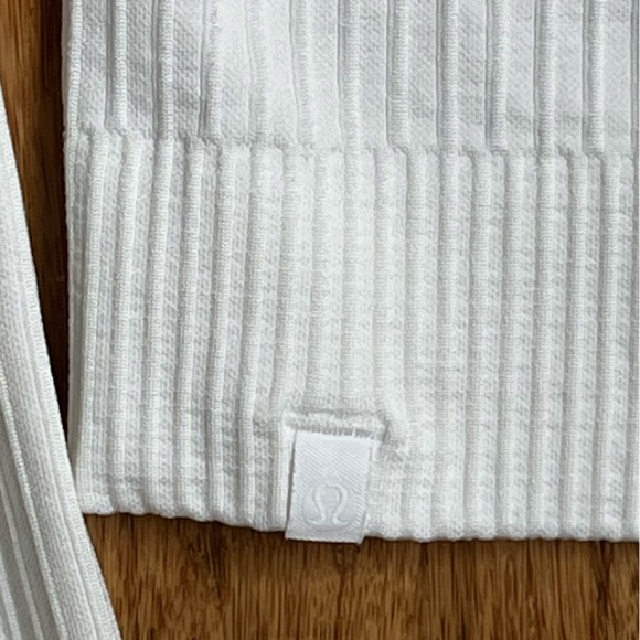 Lululemon Rest Less Cropped Half Zip White Size 4 (1127) - Picture 6 of 6